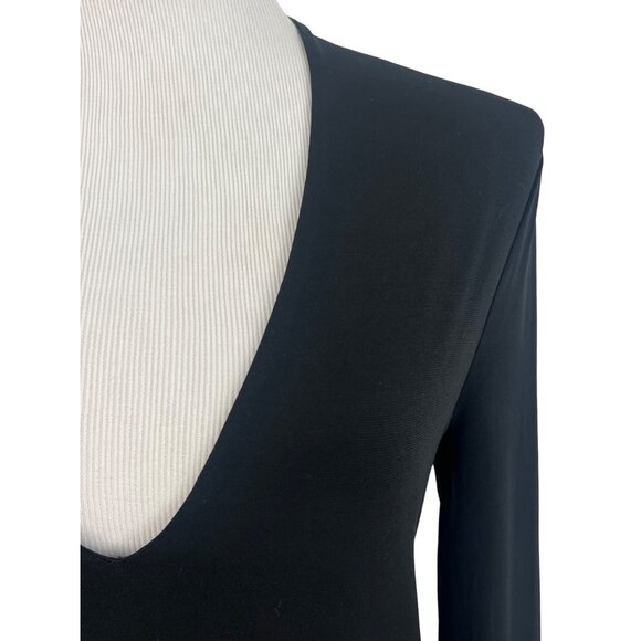 Victoria's Secret Lace Back Black Dress | Office Siren Dark Romance Mob Wife LBD - Picture 3 of 16